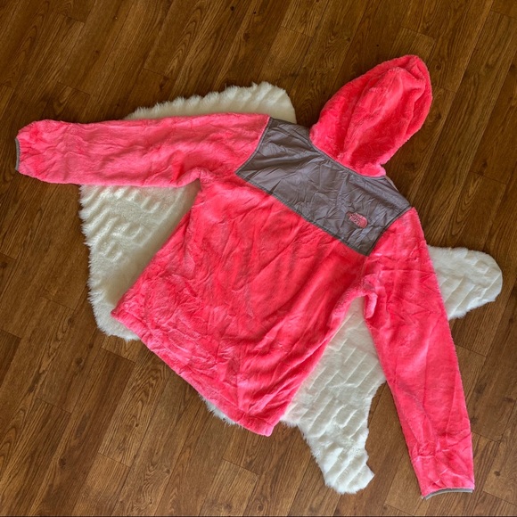 The NorthFace Neon Pink Orange Fluffly Zip Up - Picture 5 of 10